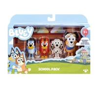 Bluey and Friends 13052 Lot de 4 figurines articulées 6,3 à 7,6 cm