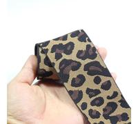 TMTGTS Bandes élastiques de 6 cm x 2 yards - Motif léopard - Bande élastique en caoutchouc - Bande élastique - Bande de bordure en caoutchouc - Anneaux en caoutchouc - Ceinture de pantalon pour