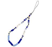 TMTGTS Chaîne de téléphone portable avec perles - Pendentif mauvais œil - Cordon tour de cou - Porte-clés de téléphone portable - Dragonne - Chaîne de téléphone pour téléphones portables, lecteurs USB