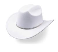 TMTGTS Chapeau de cowboy - Chapeau de soleil - Chapeau d'été à large bord - Chapeau tendance - Pour le carnaval de Noël, la mascarade, les mariages, les dîners, les bals, les boîtes de nuit, le
