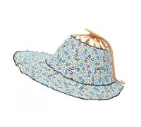 TMTGTS Chapeau de soleil pliable - Motif floral - Éventail - Chapeau de plage - Chapeau d'été - Chapeau de soleil - Chapeau de brousse - Chapeau d'extérieur - Chapeau de randonnée - Chapeau de jardin