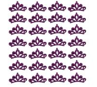 TMTGTS Fliz Lot de 50 appliques pour cheveux DIY à coudre - Mini couronne brillante - Accessoires pour décorer des chapeaux, tentures murales, chemises, sacs, chaussures, porte-clés, écharpes