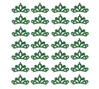 TMTGTS Fliz Lot de 50 appliques pour cheveux DIY à coudre - Mini couronne brillante - Accessoires pour décorer des chapeaux, tentures murales, chemises, sacs, chaussures, porte-clés, écharpes