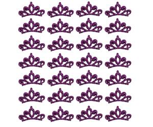TMTGTS Fliz Lot de 50 appliques pour cheveux DIY à coudre - Mini couronne brillante - Accessoires pour décorer des chapeaux, tentures murales, chemises, sacs, chaussures, porte-clés, écharpes