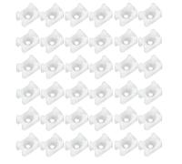 TMTGTS Lot de 100 supports de câbles à visser - Socle de fixation - Socle adhésif - Support de câble - Fixation de câble - Clips de câbles - Supports de fixation - Support de serre-câbles - Gestion