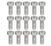 TMTGTS Lot de 100 vis acryliques M5 x 8 en plastique transparent universel à tête plate cruciforme pour modélisme, travaux manuels, écran en verre acrylique