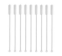 TMTGTS Lot de 12 brosses de nettoyage 200 x 20 mm - Pour tubes à essai - Brosse pour tuyau à lait - Brosse de nettoyage - Brosse à paille - Brosse à paille - Brosse à paille