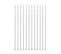 TMTGTS Lot de 12 brosses de nettoyage 200 x 6 mm - Pour tubes à essai - Brosse pour tuyau à lait - Brosse de nettoyage - Brosse à paille - Brosse à paille - Brosse à paille