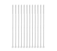 TMTGTS Lot de 12 brosses de nettoyage 300 x 10 mm - Pour tubes à essai - Brosse pour tuyau à lait - Brosse de nettoyage - Brosse à paille - Brosse à paille - Brosse à paille