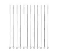 TMTGTS Lot de 12 brosses de nettoyage 300 x 8 mm - Pour tubes à essai - Brosse pour tuyau à lait - Brosse de nettoyage - Brosse à paille - Brosse à paille - Brosse à paille