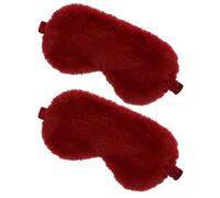 TMTGTS Lot de 2 masques pour les yeux en peluche - Masque de sommeil - Masque de sommeil - Masque de sommeil - Masque de sommeil - Masque de sommeil pour aider dans le bateau, le bus, la méditation
