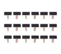TMTGTS Lot de 24 mini tableaux noirs à craie avec pince - Petit tableau à craie - Tableau mémo - Petit tableau mémo - Plaque en bois - Pour buffet - Plaque nominative