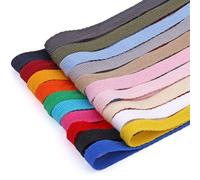 TMTGTS Ruban biais en coton sergé 280 m/28 couleurs 10 mm Ruban en sergé Sangle en coton pour bricolage, artisanat, couture, tricot, emballage cadeau, accessoires de couture