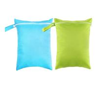 TMTGTS Sac nasal 1/2 pièces étanche 30 × 40 cm Sacs humides pour maternelle avec fermeture éclair Sacs réutilisables pour couches en tissu pour les voyages, la gym, la plage, Mixed2#, 30*40cm