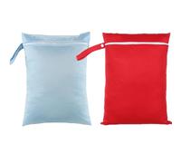 TMTGTS Sac nasal 1/2 pièces étanche 30 × 40 cm Sacs humides pour maternelle avec fermeture éclair Sacs réutilisables pour couches en tissu pour les voyages, la gym, la plage, Mixed7#, 30*40cm