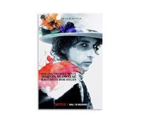 TMWHONG Rolling Thunder Revue A Bob Dylan Story par Martin Scorsese Affiche de film classique Art Peinture sur toile Décoration murale Bureau Maison 30 x 45 cm