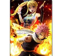 TMXON DIY 5D Diamant Décoration de La Maison Art Broderie Peinture Fairy Tail Anime Image Point de Croix Diamant Cadeau Sticker Mural 30x40CM