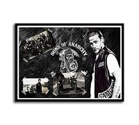 TMXON Kit de peinture diamant 5D à faire soi-même, films Sons of Anarchy, peinture diamant pour adultes et enfants, art diamant et décoration intérieure décontractée 30 x 40 cm