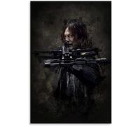 TMXON Kit de peinture diamant 5D pour adultes et enfants Daryl Dixon Walking Dead Poster Peinture DIY Peinture diamant Cristal Strass Broderie diamant Peinture 30x40CM