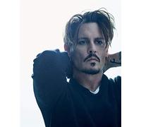 TMXON Kits de peinture au diamant pour adultes, Johnny Depp DIY 5D Peinture par numéros Mosaïque Strass Décoration murale pour la maison 50x60CM