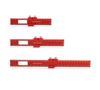 TMZDCJK Lot de 3 règles de poche en aluminium pour le travail du bois