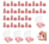 TMZELOA Bouchons d’oreilles pour dormir 20 paires - Ultra doux et ergonomiques, 37 dB anti-bruit, réutilisables, pour sommeil profond, voyage, travail de nuit