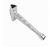 TMZELOA Clé triangulaire 3 en 1, 14/17/19 mm, clé pour borne et potelet | Alliage de zinc chromé, poignée en T de 18 cm, compatible M10/M12 et profils triangulaires 14, 17 et 19 mm