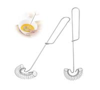 TMZELOA Fouet à Spirale 2 Pièces Acier Inoxydable - Petit Fouet de Cuisine Mini pour Œufs, Lait, Crème - Fouet Plat Manuel Lavable au Lave-vaisselle pour Pâtisserie et Cuisine