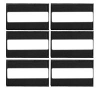 TMZELOA Lot de 6 Patchs Réfléchissants avec Attache Auto-Agrippante, Patch Sécurité Haute Visibilité pour Vêtement Sac à Dos Harnais Chien Sport de Nuit, Patch Réfléchissant pour Sécurité Extérieure