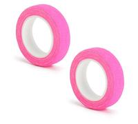 TMZELOA Ruban Fluorescent 2 Rouleaux 1,5cm x 5m ruban adhésif néon rose ruban UV adhésif sans résidu, scotch fluorescent décoratif pour fête UV soirée néon bricolage DIY marquage sol ruban gaffer néon