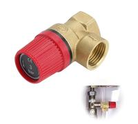 TMZELOA Soupape de sécurité 1/2" 3 bar en laiton pour système de chauffage, chauffe-eau et chaudière, contrôle précis de la pression, anti-fuite, installation facile pour systèmes de chauffage