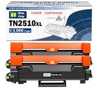 TN-2510XL Toner Cartouche Compatible pour Brother TN2510 TN2510XL pour HL-L2400DWE HL-L2445DW DCP-L2620DW DCP-L2627DW DCP-L2660DW DCP-L2665DW MFC-L2800DW MFC-L2827DW MFC-L2835DW L2860DW (2-Pack)