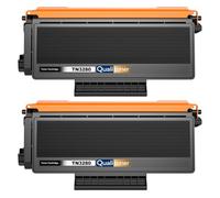 TN-3230 TN3230 TN-3280 TN3280 Pack 2 Toners compatibles pour Brother DCP 8060 8065DN 8070 8080 HL 5240 5250DN 5270DN 5280 5350 Noir Haute capacité avec Puce 8000 Pages