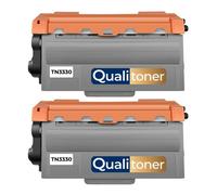 TN-3330 TN3330 Pack 2 Toners compatibles pour Brother DCP-8110DN DCP-8250DN HL-5440D HL-5450DN HL-5470DW Noir Haute Capacité avec puce