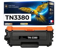 TN-3380 TN3380 Toner compatible pour Brother DCP-8110DN DCP-8250DN HL-5440D HL-5450DN HL-5470DW MFC-8510DN Noir Haute Capacité avec puce