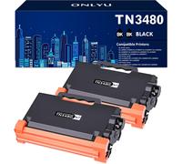 TN 3480 Remplacement pour Brother TN-3480 Brother TN3480 Brother TN3430 Compatible pour Brother HL-L5100DN HL-L5200DW MFC-L5750DW HL-L5000D DCP-L5500DN HL-L6300DW HL-L5100DNT (2 Noir)