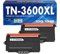 TN-3600XL TN-3600 Toner avec Puce Compatible pour Brother TN3600XL TN3600 HL-L5210DN MFC-L5710DW MFC-L5710DN MFC-L6710DW HL-L6210DW DCP-L5510DW MFC-L6910DN HL-L5210DW HL-L5215DN ( 2-Pack, Noir )