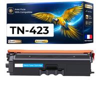 TN-423 TN423 TN-421 TN421 Compatible pour Brother DCP-L8410CDW HL-L8260CDW HL-L8360CDW MFC-L8690CDW MFC-L8900CDW Toner Cyan Haute capacité avec Puce rendement 4000 Pages