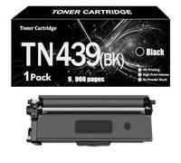 TN-439BK Cartouche De Toner Compatible pour Brother avec Puce | Pour HL-L8360CDW HL-L8360CDWT HL-L9310CDW MFC-L8895CDW MFC-L8900CDW MFC-L9570CDW - TN-439C TN-439M TN-439Y 1 Cartouche,Black