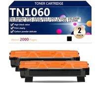 TN1060 Cartouche de Toner de Remplacement pour Brother MFC-1810 1815 1905 1910W 1911NW 1915W HL-1110 1110R 1112 1112A 1201 1210W Imprimantes, 2000 Pages,Black-2 Pack