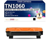 TN1060 Cartouche de Toner Haute Capacité de Remplacement pour Brother MFC-1810 1815 1905 1910W 1911NW 1915W HL-1110 1110R 1112 1112A 1201 1210W Imprimantes, Claires et Durables,Black-1 Pack