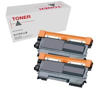 TN2220 Lot de 2 cartouches de toner compatibles avec Brother TN2220/TN2210/TN2010/TN450 pour DCP 7060D, DCP 7065DN, DCP 7070DW, DCP 7055, DCP 7055W, DCP 7057, HL 2240, HL 2240DD ..