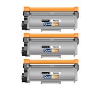 TN2320XL TN-2320XL Pack 3 Toners compatibles pour Brother DCP L2500D L2520DW HL L2300D MFC L2700DW Noir Haute capacité avec Puce 5200 Pages