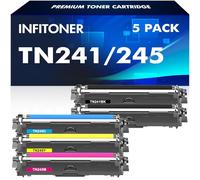 TN241 TN245 Cartouche de Toner Remplacement pour Brother TN-241 TN-245 DCP-9020CDW MFC-9330CDW MFC-9340CDW HL-3140CW MFC-9140CDN DCP 9020CDW 9330CDW Imprimante TN241BK TN245C TN245Y TN245M