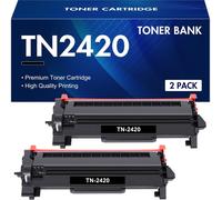 Tn2420 Compatible Pour Brother Dcp-L2530Dw Mfc L2710Dw Hl-L2350Dw Mfc-L2710Dw Dcp-L2510D Hl-L2375Dw Mfc-L2730Dw Mfc-L2750Dw Hl-L2310D Tn 2420 2410 Tn-2420 (Noir, 2-Pack)[ENC941673]