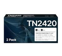 TN2420 TN 2420 MFC L2710DW Toner Compatible avec Toner Brother TN 2420 TN2410 Toner pour Brother MFC-L2710DW MFC-L2710DN MFC-L2750DW HL-L2350DW DCP-L2530DW HL-L2310D HL-L2375DW (Noir, Lot de 2)