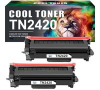 Cool Toner TN2420 Cartouche de Toner Compatible pour Brother DCP-L2530DW MFC-L2710DW HL-L2350DW DCP-L2510D HL-L2375DW MFC-L2730DW MFC-L2750DW HL-L2310D TN-2420 TN2410 TN-2410 (Noir, 2-Pack)
