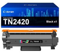 TN2420 Toner pour Brother TN-2420 TN-2410 noir pour toner Brother MFC L2710DW HL-L2350DW DCP-L2530DW MFC-L2710DN MFC-L2730DW HL-L2310D HL-L2375DW MFC-L2750DW HL-L2370DN DCP-P -L2510. D (lot de