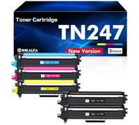 TN247 DCP-L3550CDW TN-243CMYK Compatible Toner pour Brother MFC-L3750CDW TN243 Multipack MFC-L3770CDW MFC-L3730CDN HL-L3210CW HL-L3230CDW MFC-L3710CW DCP-L3510CDW TN243CMYK Noir Cyan Magenta Jaune