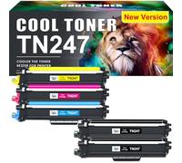 TN247 TN-243CMYK DCP-L3550CDW Toner: Compatible pour Brother MFC-L3750CDW Toner TN243 MFC-L3770CDW HL-L3210CW HL-L3230CDW MFC-L3710CW MFC-L3730CDN TN243CMYK TN 243CMKY 247 TN-247 TN-243 5-Pack